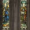 Detail of window on west wall.