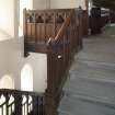 General view of gallery stair from landing.