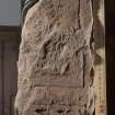 Forteviot 4 Pictish cross fragment face d (including scale)