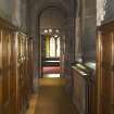 North corridor to vestry from east.