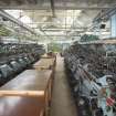 Interior. Ground floor. Frame flat no 1. General view from north. Knitting machines and inspection tables.
