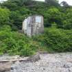 General view from shore of searchlight emplacement