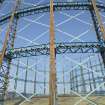 Gasholder no.1, detail of standards, cross trusses and crown of tank.