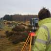 Photograph of survey in progress at Na Clachan Aoraidh four poster