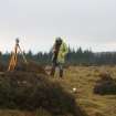 Photograph of survey in progress at Na Clachan Aoraidh four poster