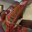 General view of staircase from sanctuary level.