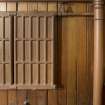 Detail of radiator and heating pipe in sanctuary.