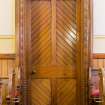 Detail of entrance door to sanctuary.