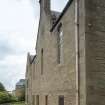 General view of rear of church.