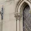 Detail showing lamp and window detail.