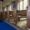 General view of aisle pews.