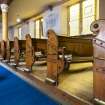 General view of aisle pews.