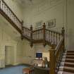 Ground floor. Stair hall from south east.