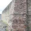 Detail at corner of Wall D showing brick buttress, direction facing SE