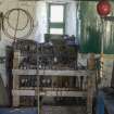 Interior.  Detail of blacksmith's tools storage - hammers, tongs etc..
