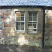Historic building recording, Centre wing, Detail of window in S elevation from SE, Braehead Mains, 603 Queensferry Road, Edinburgh