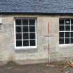 Historic building recording, North wing, Detail of window in S elevation on the W side from SE, Braehead Mains, 603 Queensferry Road, Edinburgh