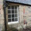 Historic building recording, North wing, Detail of window in the S elevation from S, Braehead Mains, 603 Queensferry Road, Edinburgh