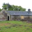 Historic building recording, East wing, General view of gable from NW, Braehead Mains, 603 Queensferry Road, Edinburgh