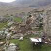 Watching brief, Working Shots, Repairs to S Wall and Gable, Blackhouse G, St Kilda
