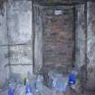Standing building recording, Blocked doorway, 343 High Street, Edinburgh