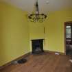 Historic building survey, Interior R2, Kitchen fireplace, 2 Heriot Way, Borders Railway Project