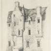 Drawing of inscribed 'old House in Leith WL 69'.