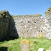 Historic building survey, Church interior, E-facing elevation, Teampull na Trionaid, Cairinis, North Uist, Western Isles