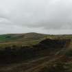 Watching brief, Machines working on trackway (5/9/13), Clashindarroch Windfarm, Aberdeenshire