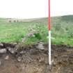 Watching brief, Close-up to machine cut, Clashindarroch Windfarm, Aberdeenshire