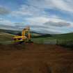 Watching brief, Trackway stripping - progress shot (9/9/13), Clashindarroch Windfarm, Aberdeenshire