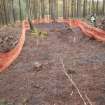 Archaeological evaluation, Trench 1, following removal of brash, Keir Wood Fort, Fife