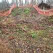 Archaeological evaluation, Trench 3, pre-excavation, Keir Wood Fort, Fife