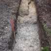 Archaeological evaluation, Trench 2, post-excavation, Keir Wood Fort, Fife