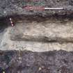 Archaeological evaluation, Trench 2, NE facing section, Keir Wood Fort, Fife