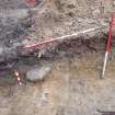 Archaeological evaluation, Trench 1, SE-facing section, Keir Wood Fort, Fife