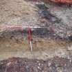 Archaeological evaluation, Trench 1, SE-facing section, Keir Wood Fort, Fife