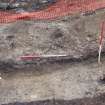 Archaeological evaluation, Trench 1, SE-facing section, Keir Wood Fort, Fife