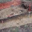 Archaeological evaluation, Trench 1, SE-facing section, Keir Wood Fort, Fife