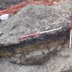 Archaeological evaluation, Trench 3, sequence of shots showing NW-facing section, Keir Wood Fort, Fife
