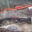 Archaeological evaluation, Trench 3, sequence of shots showing NW-facing section, Keir Wood Fort, Fife