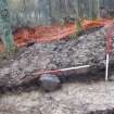 Archaeological evaluation, Trench 3, sequence of shots showing NW-facing section, Keir Wood Fort, Fife