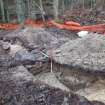 Archaeological evaluation, Trench 3, series of oblique shots showing NW-facing section, Keir Wood Fort, Fife