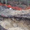 Archaeological evaluation, Trench 3, series of oblique shots showing NW-facing section, Keir Wood Fort, Fife