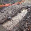 Archaeological evaluation, Trench 3, series of oblique shots showing NW-facing section, Keir Wood Fort, Fife