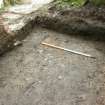 Watching brief, Post-excavation photograph of foundation trench, 7 The Glebe, Cramond, Edinburgh