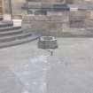 Watching brief, Base after lamppost removal, McEwan Hall, Teviot Place, Edinburgh
