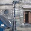 Watching brief, Iron lamppost, McEwan Hall, Teviot Place, Edinburgh