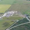 Aerial view of Culloden Battlefield, NTS Visitor centre under construction, looking SW.