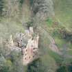 An oblique aerial view of Redcastle on the Beauly Firth, looking N.